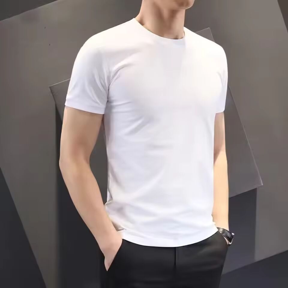 Fashion High Quality Widely Applicable Affordable Brand New T Shirt Men T Shirt Casual Round Neck Short Sleeve Tees