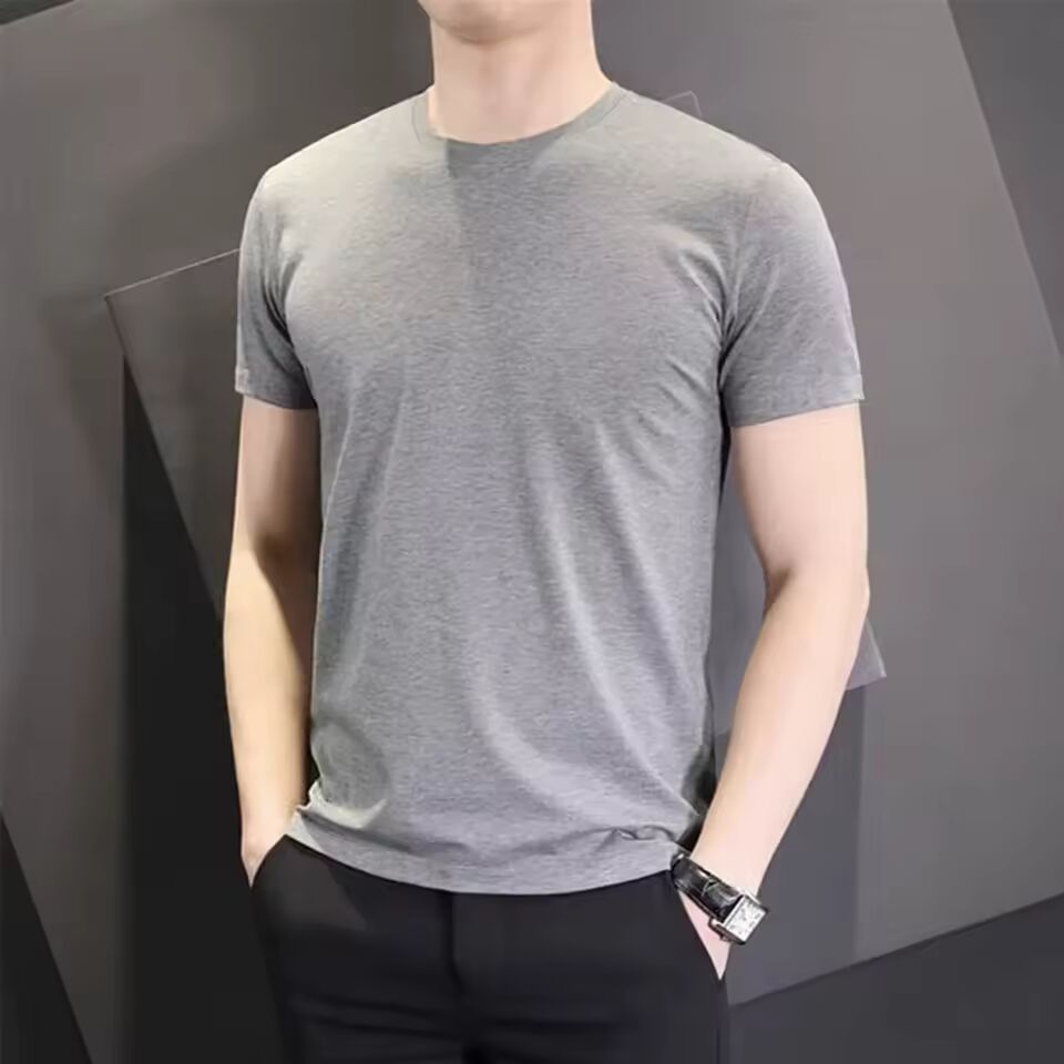 Fashion High Quality Widely Applicable Affordable Brand New T Shirt Men T Shirt Casual Round Neck Short Sleeve Tees